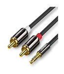 UGREEN 3,5mm auf 2x RCA Audiokabel AV116 3 m – Schwarz