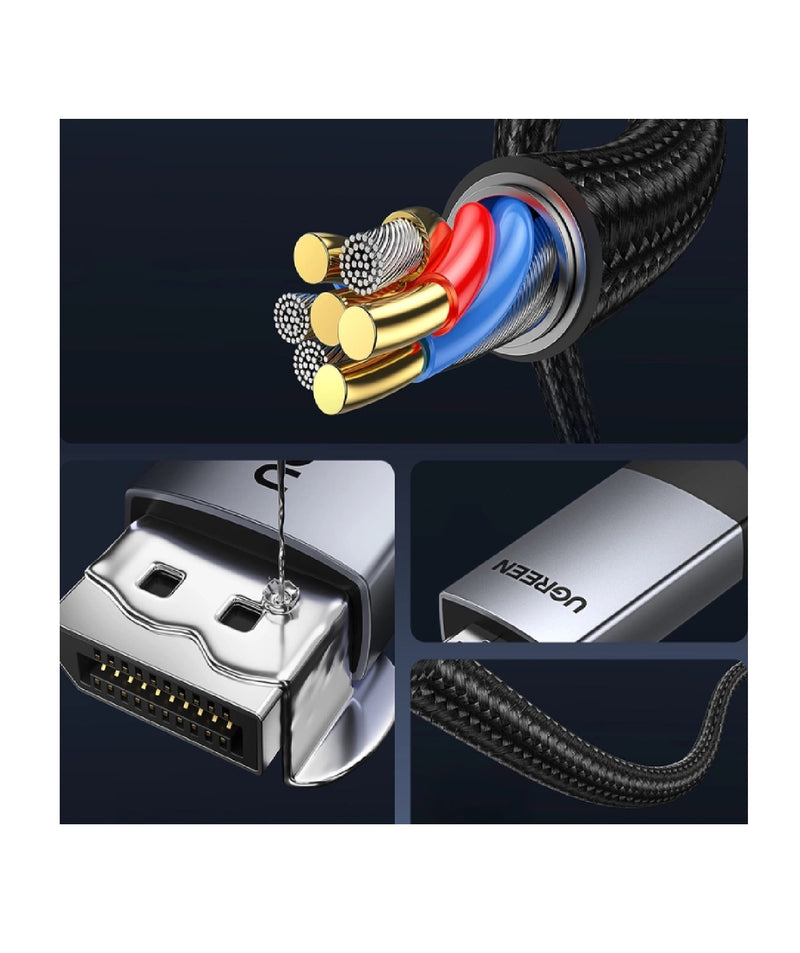 UGREEN DisplayPort auf HDMI Kabel 4K 2 m – Silber