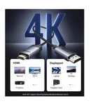 UGREEN DisplayPort auf HDMI Kabel 4K 1 m – Silber