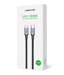 UGREEN USB-C auf USB-C Kabel US316 100W PD 3 m – Schwarz