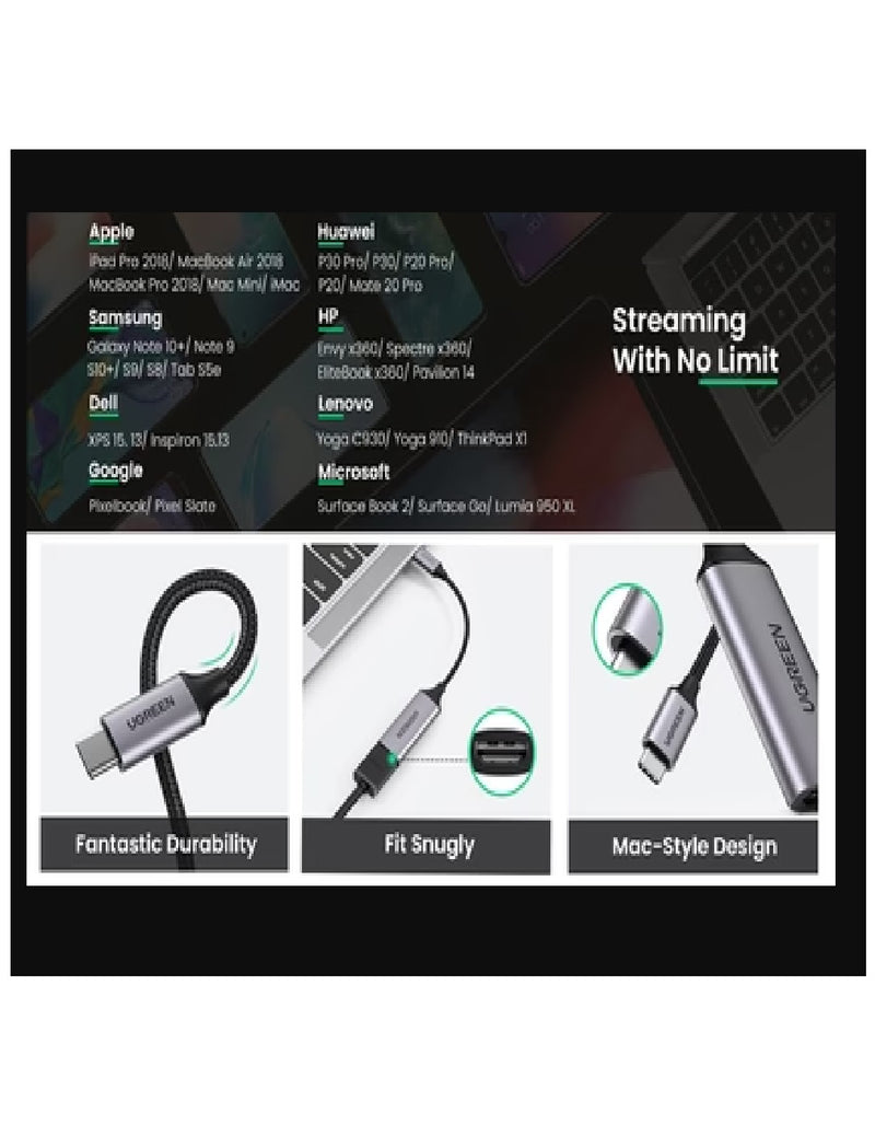 UGREEN USB-C auf HDMI Adapter 4K 10 cm – Schwarz