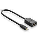 UGREEN Micro HDMI auf HDMI Adapter 10 cm (Typ D auf A) – Schwarz