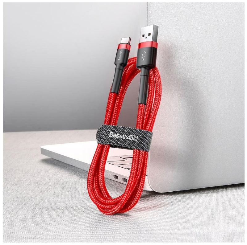 Baseus Cafule Kabel USB für Type-C 2A 2m Rot+Rot (CATKLF-C09)