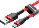 Baseus Cafule Kabel USB für Type-C 3A 1m Rot+Rot (CATKLF-B09)
