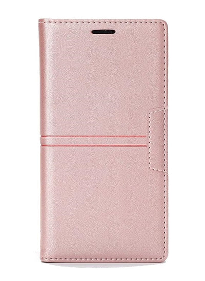 Magnetische Leder Portemmani Klapp Hülle Case für Google Pixel 7A - Rosa