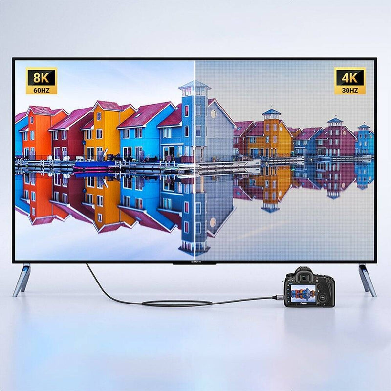 UGREEN Mini HDMI auf HDMI Kabel 2 m (Typ C auf A) – Silber