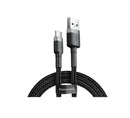 Baseus Cafule Kabel USB für Typ-C 2A 3m Grau+Schwarz (CATKLF-UG1)