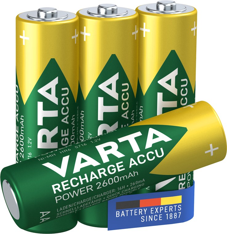 VARTA (Mignon)/HR6 (5716) AA-Batterie – 2600 mAh – (4 Stück)