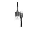 Baseus Cafule Kabel USB für Typ-C 2A 3m Grau+Schwarz (CATKLF-UG1)