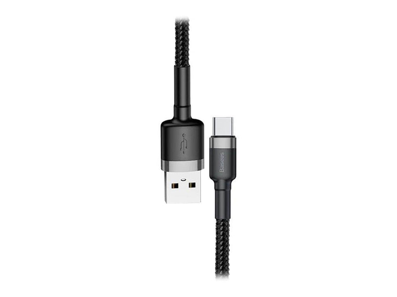Baseus Cafule Kabel USB für Typ-C 2A 3m Grau+Schwarz (CATKLF-UG1)
