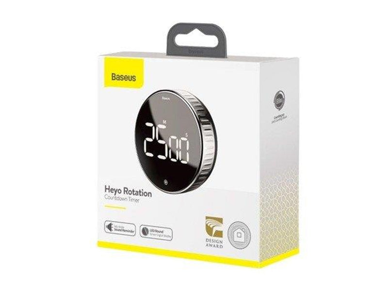 Baseus Heyo Rotierender Countdown-Timer Schwarz (ACDJS-01)