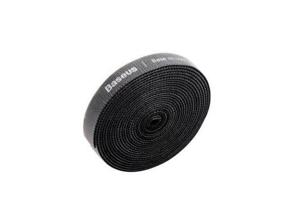 Baseus Bunter Kreis Klettverschlussriemen 3m Schwarz (ACMGT-F01)