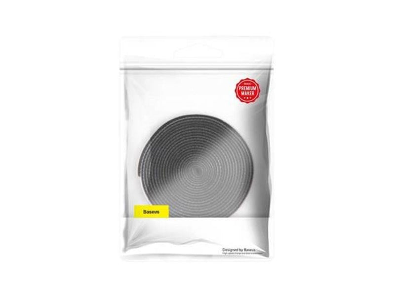 Baseus Bunter Kreis Klettverschlussriemen 3m Schwarz (ACMGT-F01)