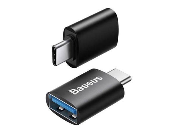 Baseus Ingenuity Serie Mini OTG Adapter Typ-C zu USB-A 3.1 Schwarz (ZJJQ000001)