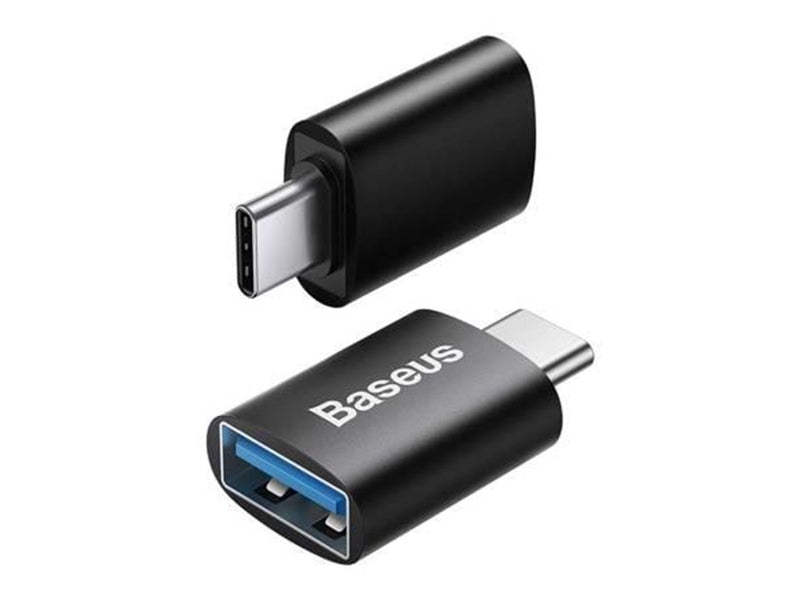 Baseus Ingenuity Serie Mini OTG Adapter Typ-C zu USB-A 3.1 Schwarz (ZJJQ000001)