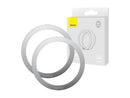 Baseus Halo Serie Magnetischer Metallring (2 Stück) Silber (PCCH000012)