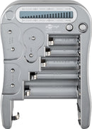 Goobay Universeller Batterietester mit LCD-Anzeige - Silber