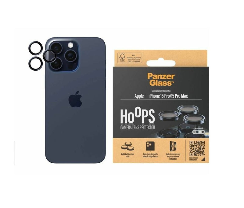 PanzerGlass Hoops Kameraobjektiv-Schutz (1 Stück) für iPhone 15 Pro Max