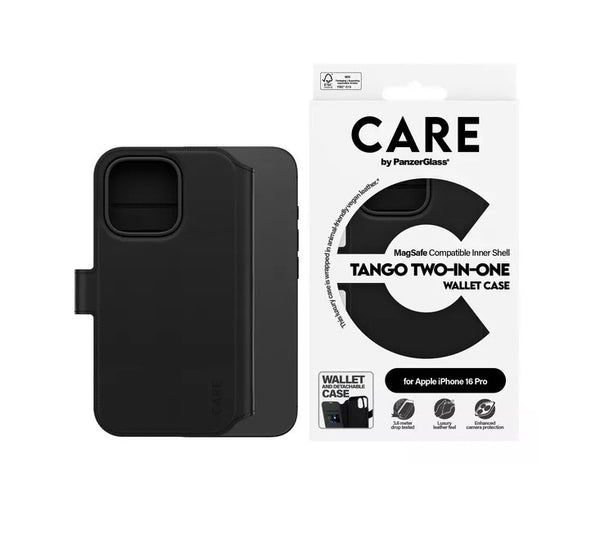 PanzerGlass CARE Tango Zwei-in-Eins-Wallet-Hülle für iPhone 16 Pro