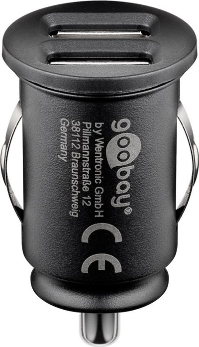 Goobay Dual-USB-Autoladegerät 3.1A - Schwarz
