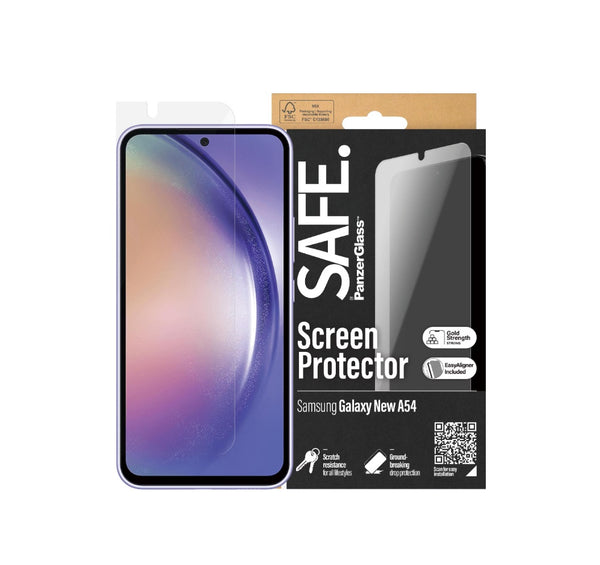 PanzerGlass SAFE. Ultra-Weit Fit Screen Protector (1 Stück), Samsung Galaxy A55