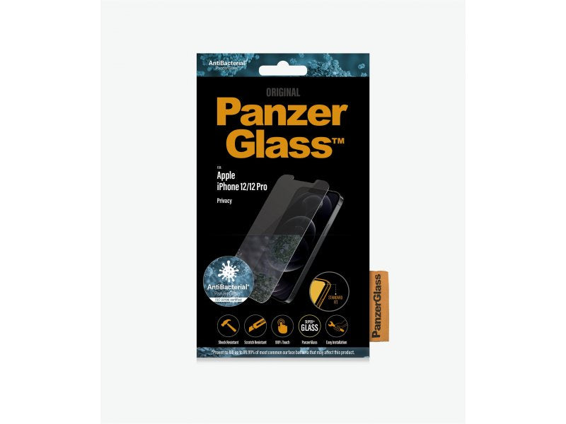PanzerGlass Screen Protector Privacy 1 Stück, iPhone 12, iPhone 12 Pro