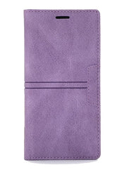 Magnetische Leder Portemmani Klapp Hülle Case für Google Pixel 7A - Lila