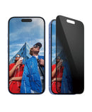 PanzerGlass Privacy Ultra-Wide Fit Displayschutz mit EasyAlign (1 Stück) für iPhone 15, iPhone 16