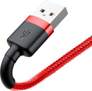 Baseus Cafule Kabel USB für iP 2.4A 0.5m Rot+Rot (CALKLF-A09)