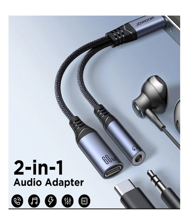 Joyroom USB-C auf USB-C + 3.5mm Audioadapter (SY-C02)