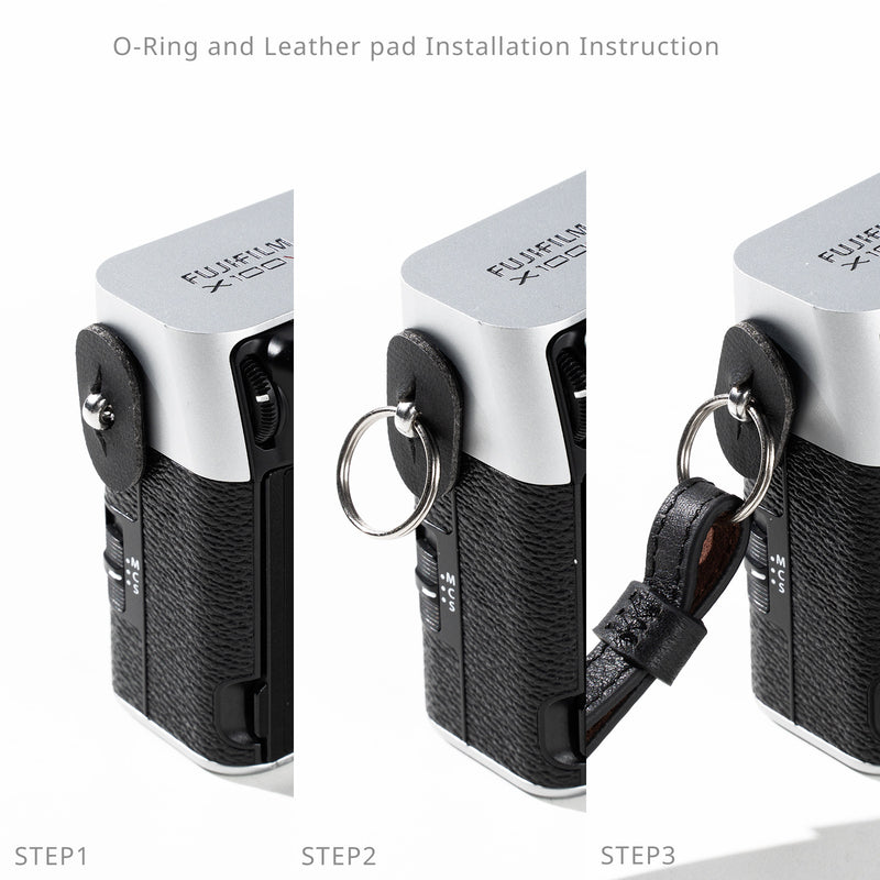 SmallRig Schultergurt aus Leder für Kameras Schwarz 5208