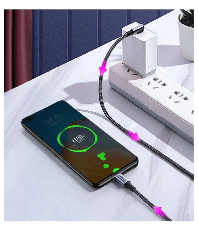 UGREEN USB-C auf USB-C Kabel 100W Schnellladung 1 m – Schwarz