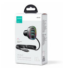 60-W-4-in-1-Autoladegerät mit Spiralkabel vom Typ C, Schwarz (JR-CL19)