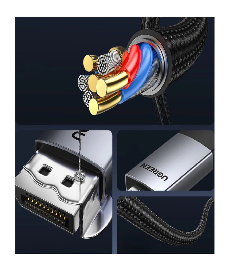 UGREEN DisplayPort auf HDMI Kabel 4K 1 m – Silber