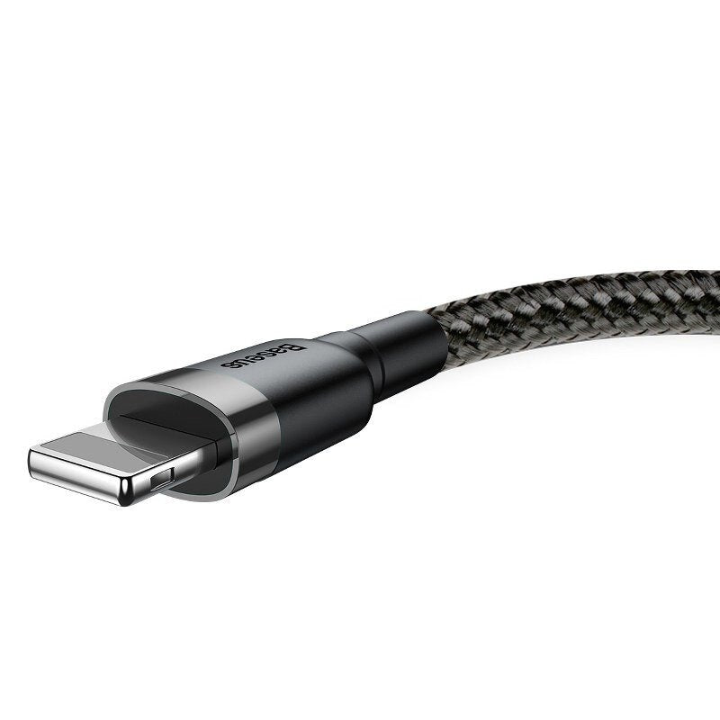 Baseus Cafule Kabel USB für iP 1.5A 2m Grau+Schwarz (CALKLF-CG1)