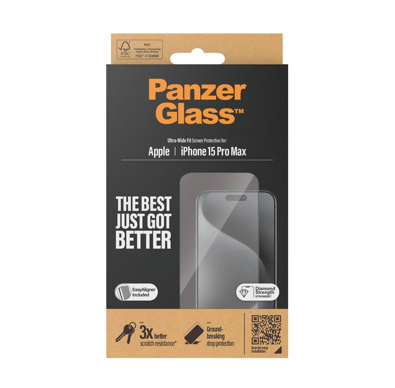 PanzerGlass Screen Protector 1 Stück, iPhone 15 Pro Max