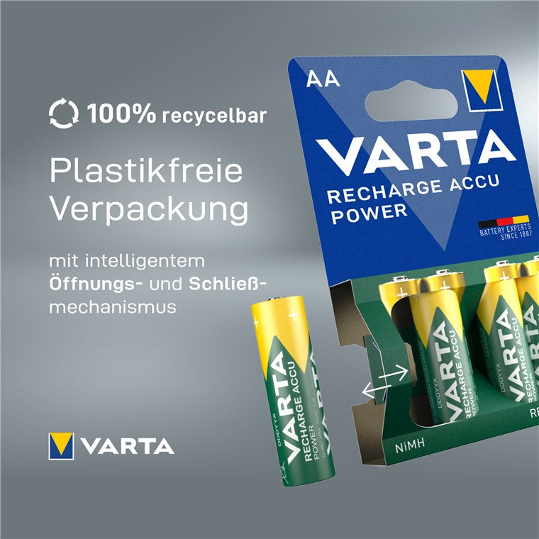 VARTA Accu AAA Power 1000mAh - (4 Stück)