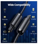 UGREEN Toslink Optisches Digital SPDIF Audiokabel 1 m – Schwarz