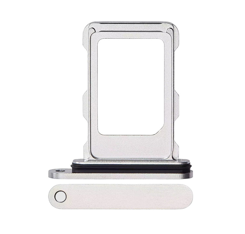 Single Sim Card Tray für iPhone 16 Pro / 16 Pro Max (Weiß Titan)