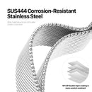 Dux Ducis Pro Armband 42 mm, 44 mm, 45 mm, 49 mm, Edelstahl für Apple Watch Serie - Silber