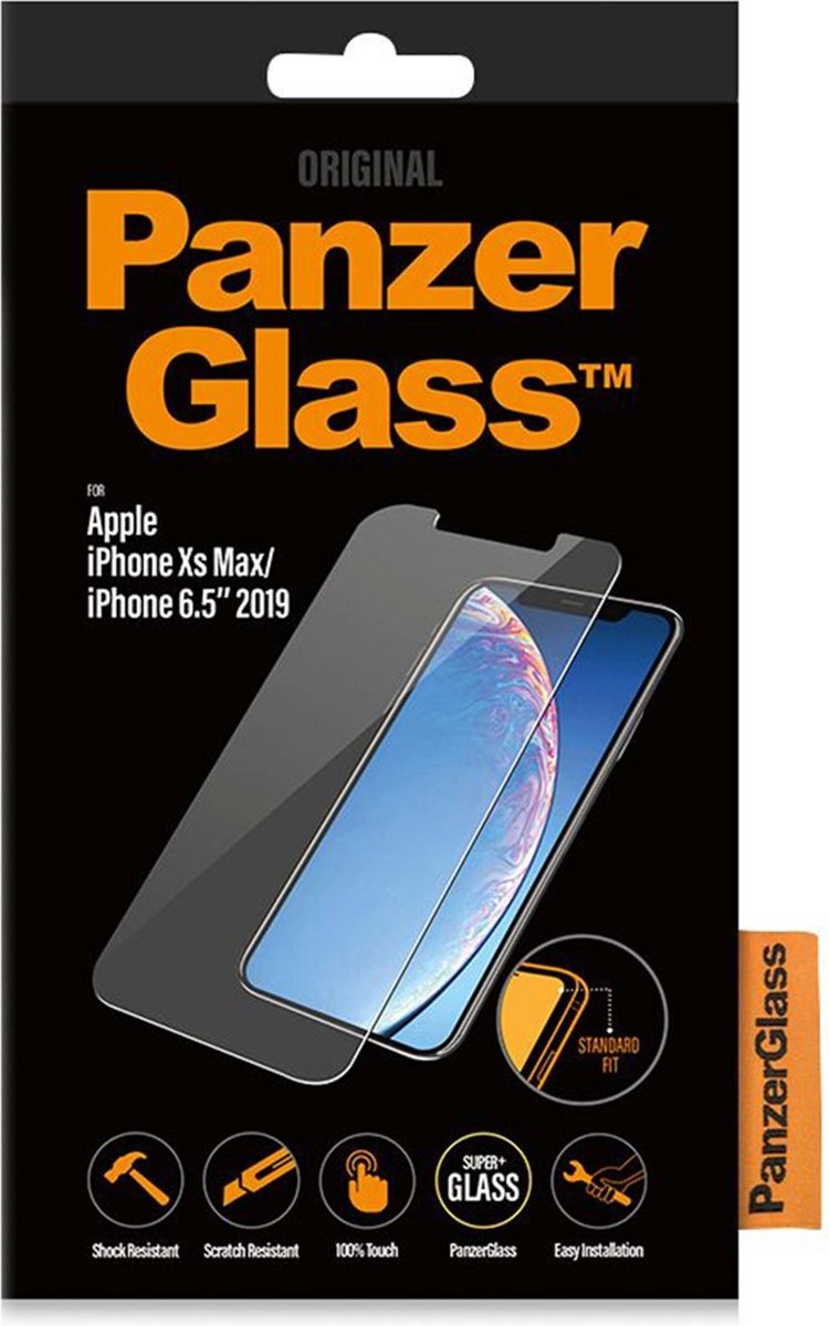 PanzerGlass Standard Fit 1 Stück, iPhone 11 Pro Max, iPhone XS Max