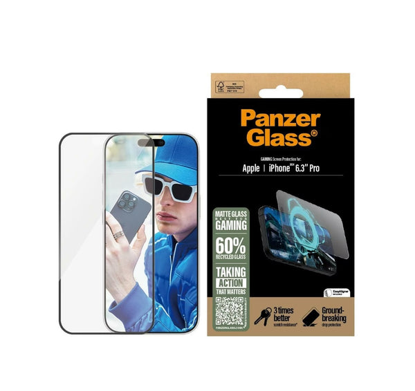 PanzerGlass Gaming Ultra-Weit Fit Screen Protector (1 Stück), iPhone 16 Pro