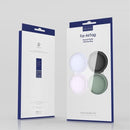 Dux Ducis Hülle (TPU / 4er Pack) Apple AirTag Schwarz+Blau+Grün+Pink