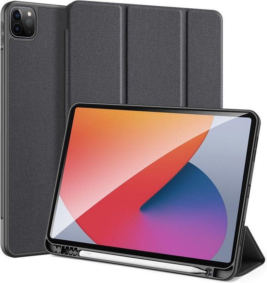 Dux Ducis Domo Tri-Fold Smart Case für Apple iPad Pro 12.9 (2020/2021/2022) – Schwarz