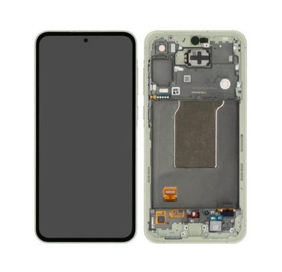 Galaxy A55 5G Zitrone OLED-Assembly With Frame – SM-A556 / GH82-34305D (Service Pack)