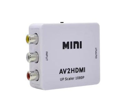 AV-zu-HDMI-Konverter – RCA-Composite-Video- & Audio-Adapter (Weiß)