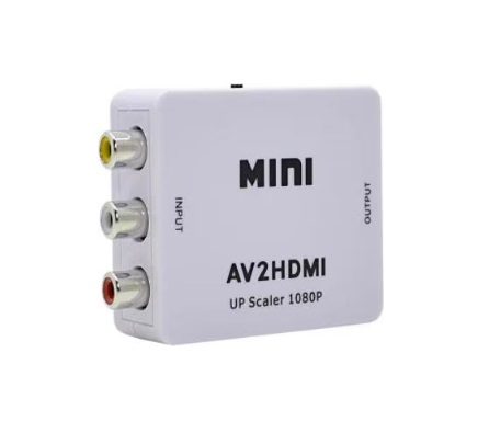 AV-zu-HDMI-Konverter – RCA-Composite-Video- & Audio-Adapter (Weiß)
