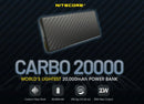 Nitecore Carbo 20000 mAh, 74Wh - Schwarz