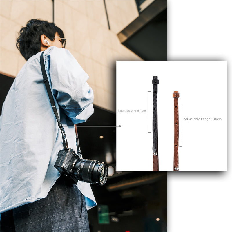 SmallRig Schultergurt aus Leder für Kameras Schwarz 5208