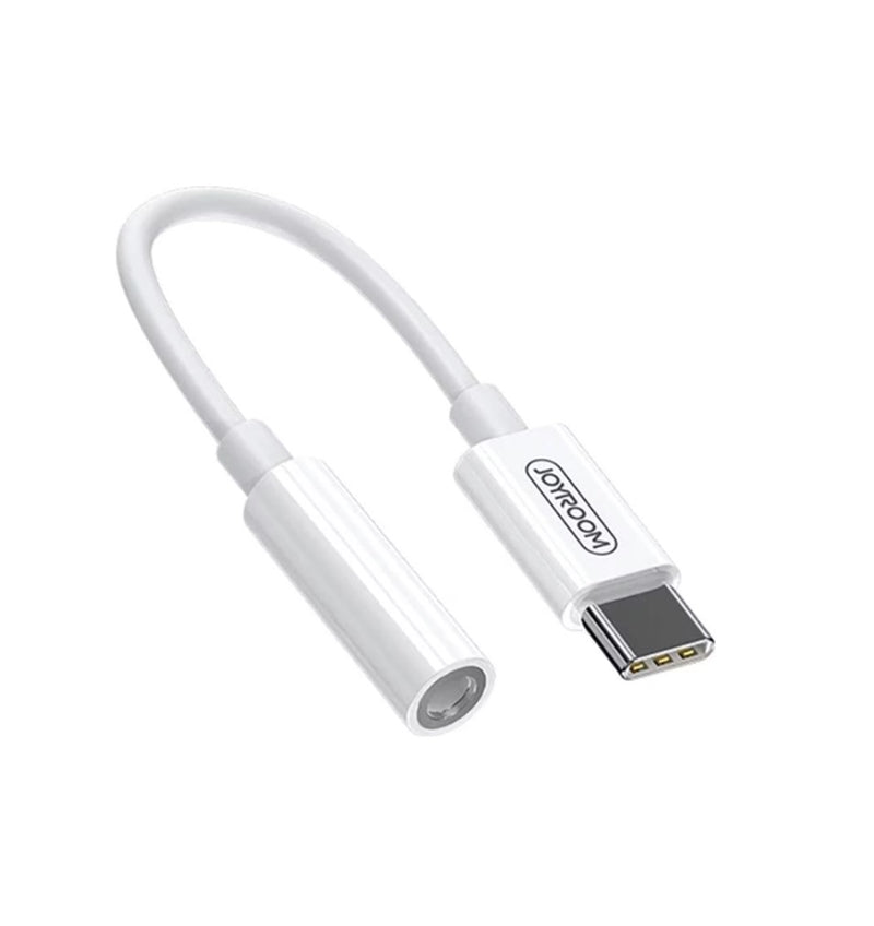 Joyroom Kopfhöreradapter 3,5-mm-Klinke, 3,5-mm-Klinke – Weiß (SH-C1)